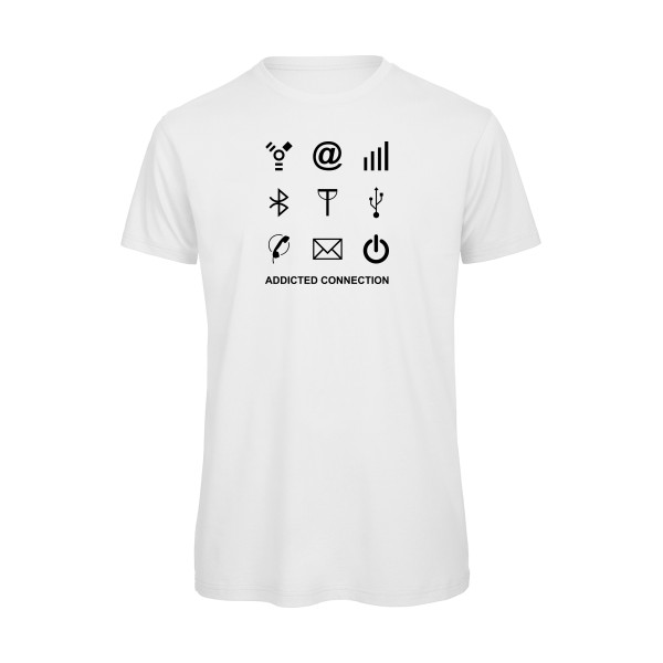 Addicted connection- t shirt Geek - B&C - T Shirt organique