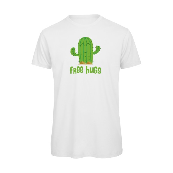 FreeHugs- T-shirt bio Homme - thème tee shirt humoristique -B&C - T Shirt organique -