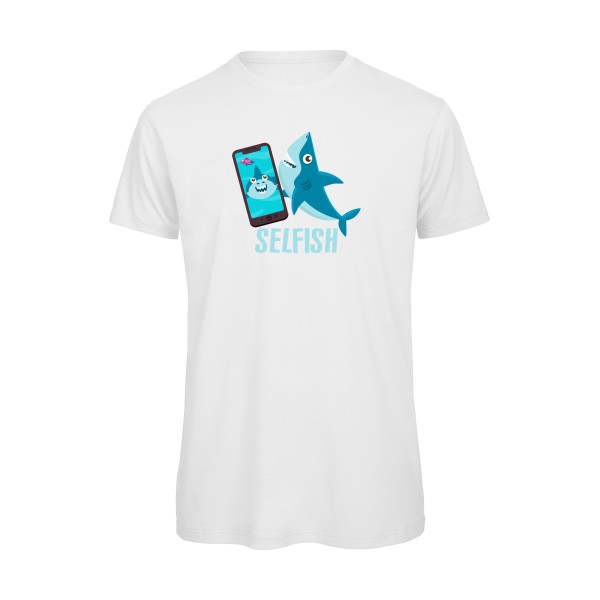 Selfish - T-shirt bio Geek pour Homme -modèle B&C - T Shirt organique - thème humour Geek -