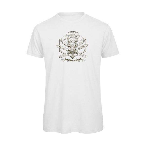 Hannibal Heritage - T shirt original Homme - modèle B&C - T Shirt organique - thème vintage -