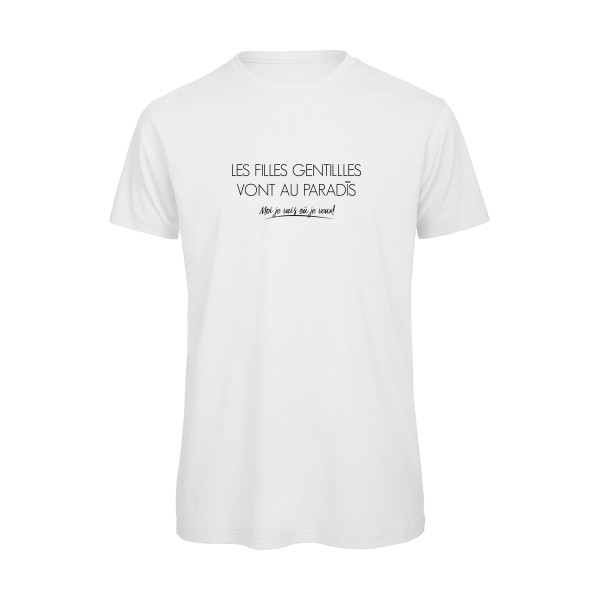 T shirt humour femme les filles  sur B&C - T Shirt organique