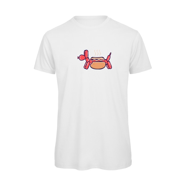 HotDog-T-shirt bio humoristique - B&C - T Shirt organique- Thème humour noir -