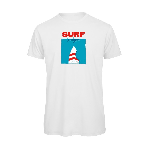 SURF -T-shirt bio sympa  Homme -B&C - T Shirt organique -thème  surf -
