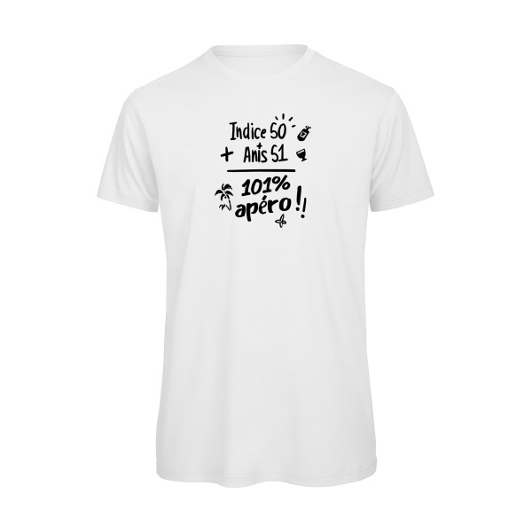 T-shirt bio - B&C - T Shirt organique - 101 pourcent apéro !!