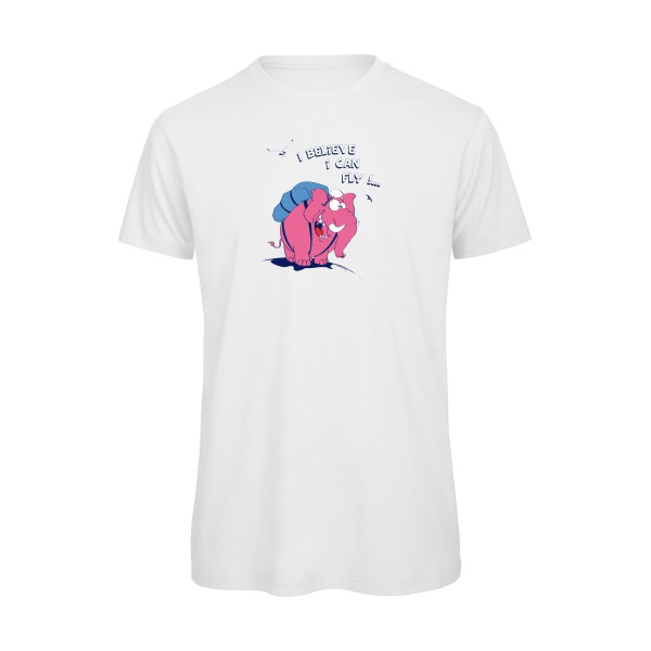 Just believe you can fly  - T-shirt bio elephant -B&C - T Shirt organique