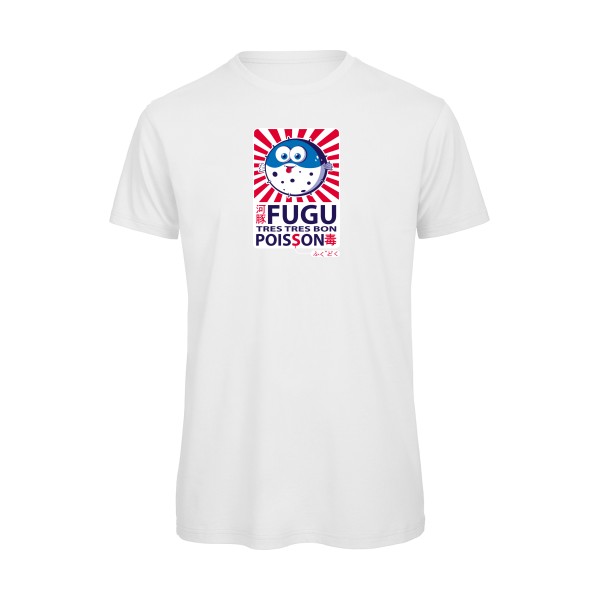 Fugu - T-shirt bio trés marrant Homme - modèle B&C - T Shirt organique -thème burlesque -