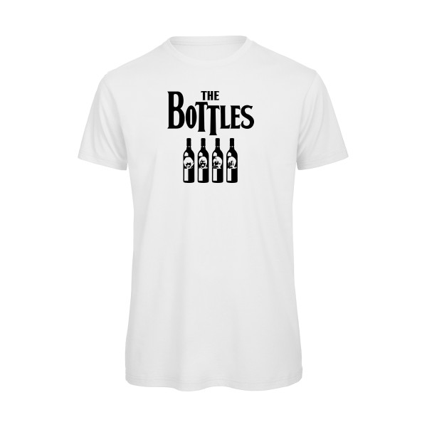 The Bottles - T-shirt bio parodie  pour Homme - modèle B&C - T Shirt organique - thème parodie et musique vintage -