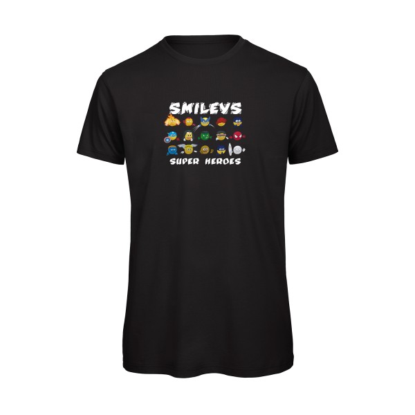 Super Smileys- Tee shirt rigolo - B&C - T Shirt organique -