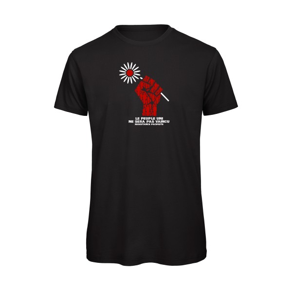 Resistance Pacifiste - T-shirt bio original Homme  -B&C - T Shirt organique - Thème peace and love -