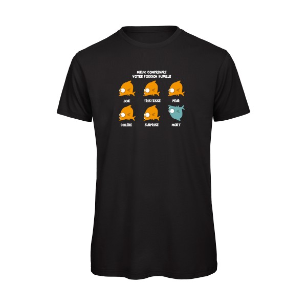 Mieux comprendre votre poisson bubulle -T-shirt bio drôle Homme -B&C - T Shirt organique -thème humour -