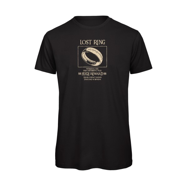 Lost Ring - T-shirt bio  parodie - modèle B&C - T Shirt organique -thème parodie et cinema -