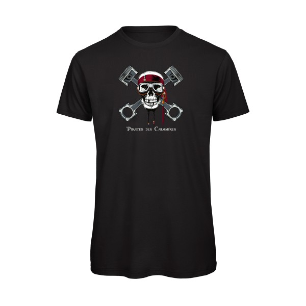 Pirates des Calamines - T-shirt bio original Homme  -B&C - T Shirt organique - Thème parodie cinema -