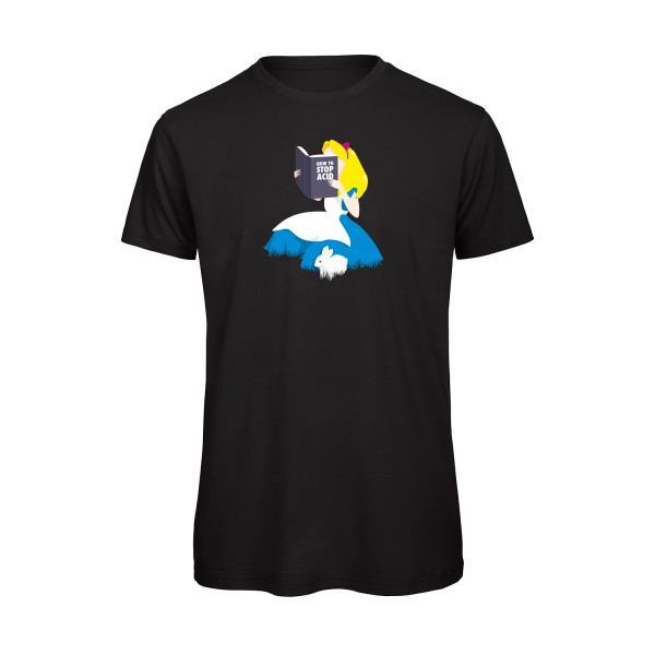 Back from wonderland - T-shirt bio trash Homme - modèle B&C - T Shirt organique -thème parodie belle au bois dormant -