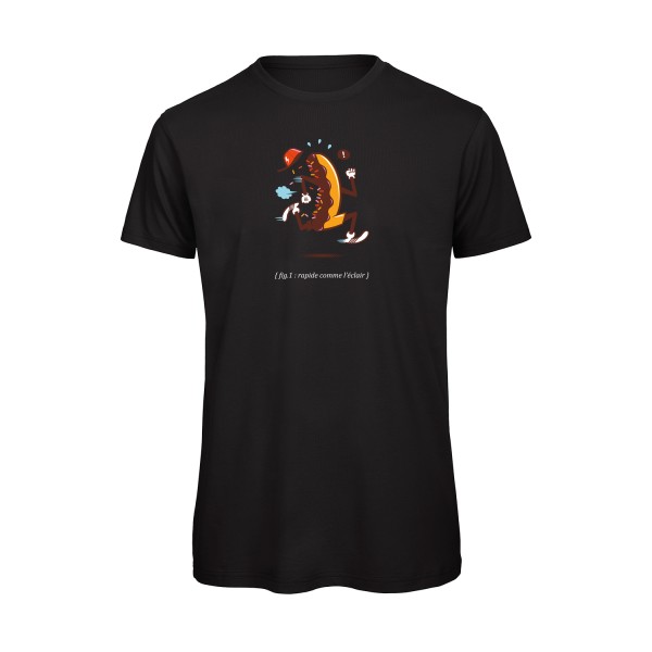 Rapide 3 -T-shirt bio dessin - Homme -B&C - T Shirt organique -thème  humour et absurde - 