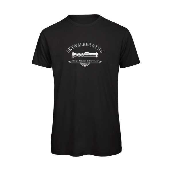 Skywalker & Fils - T-shirt bio Geek pour Homme -modèle B&C - T Shirt organique - thème star wars -