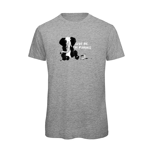 pandaléphant- T-shirt bio imprimé original -B&C - T Shirt organique