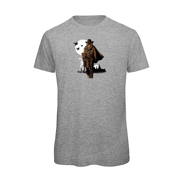 Space Cow-Boy - T shirt imprimé Homme -B&C - T Shirt organique