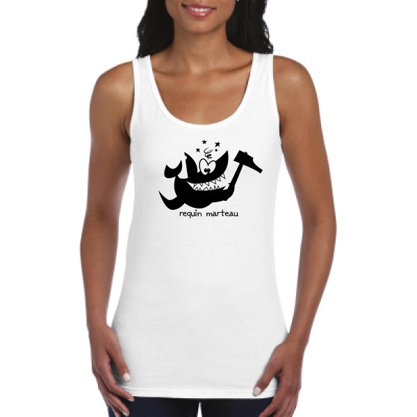 Requin marteau-T shirt marrant-Gildan - Ladies Softstyle Tank Top