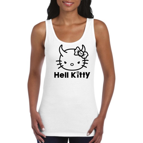 Hell Kitty - Tshirt rigolo-Gildan - Ladies Softstyle Tank Top