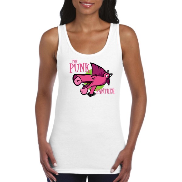 The Punk Panther - T shirt anime-Gildan - Ladies Softstyle Tank Top
