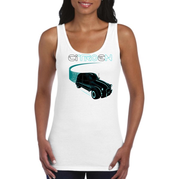 Tron - Tee shirt voiture - Gildan - Ladies Softstyle Tank Top -