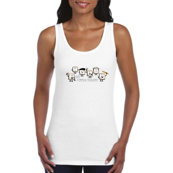 The French Touches - T shirt Geek- Gildan - Ladies Softstyle Tank Top