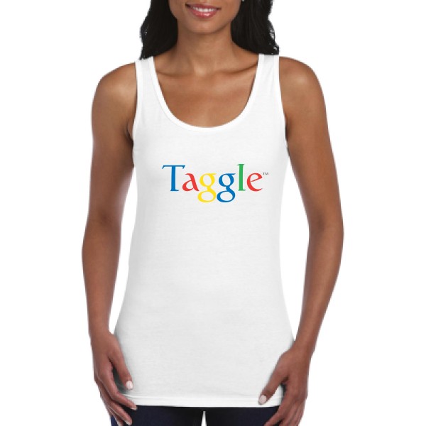 Taggle - Débardeur femme parodie - Thème t shirt humoristique- Gildan - Ladies Softstyle Tank Top -