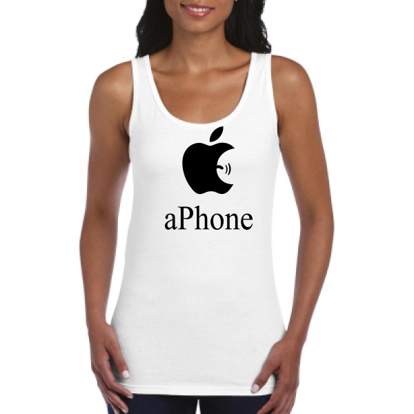 aPhone T shirt geek-Gildan - Ladies Softstyle Tank Top