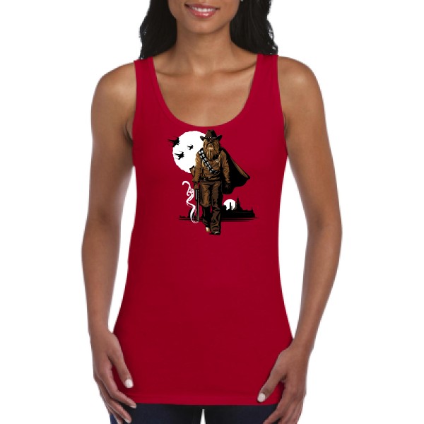Space Cow-Boy - T shirt imprimé Femme -Gildan - Ladies Softstyle Tank Top