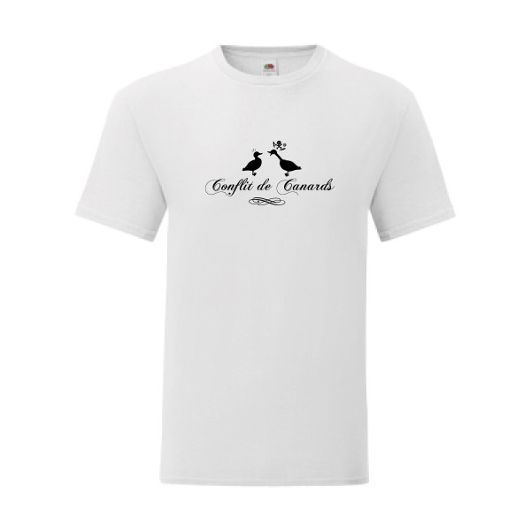 T shirt Homme  - Fruit of the loom (Iconic T 150 gr/m2 - coupe Fit) - Conflit De Canards