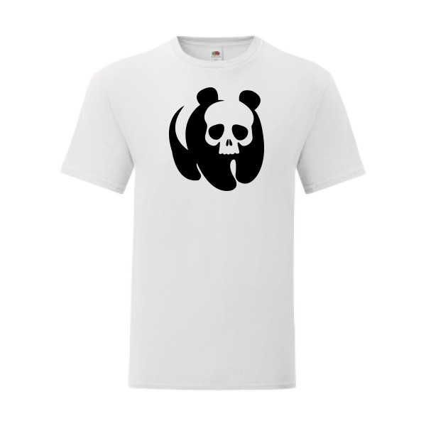 T shirt Homme  - Fruit of the loom (Iconic T 150 gr/m2 - coupe Fit) - Panda Skull