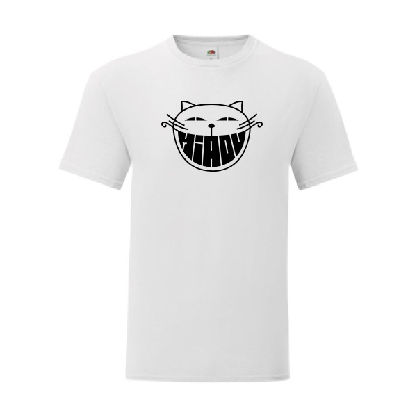 T shirt Homme  - Fruit of the loom (Iconic T 150 gr/m2 - coupe Fit) - The smiling cat