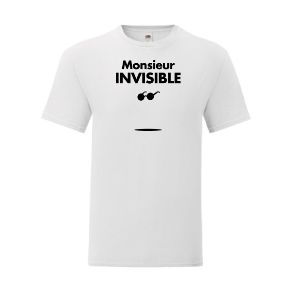 T shirt Homme  - Fruit of the loom (Iconic T 150 gr/m2 - coupe Fit) - monsieur INVISIBLE