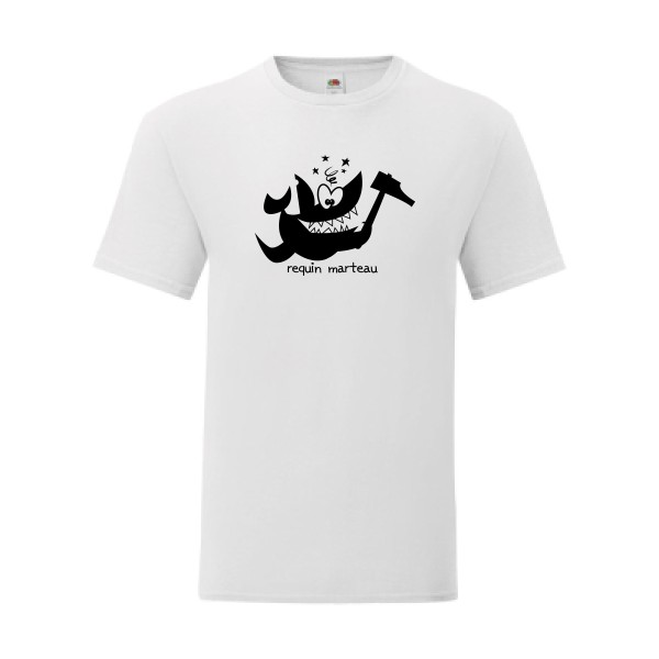 T shirt Homme  - Fruit of the loom (Iconic T 150 gr/m2 - coupe Fit) - Requin marteau