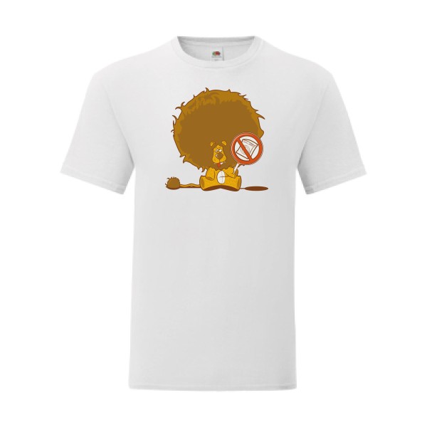 T shirt Homme  - Fruit of the loom (Iconic T 150 gr/m2 - coupe Fit) - manifestation d'un lion