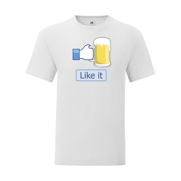 T shirt Homme  - Fruit of the loom (Iconic T 150 gr/m2 - coupe Fit) - I like beer