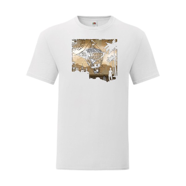 T shirt Homme  - Fruit of the loom (Iconic T 150 gr/m2 - coupe Fit) - Carnet de voyage