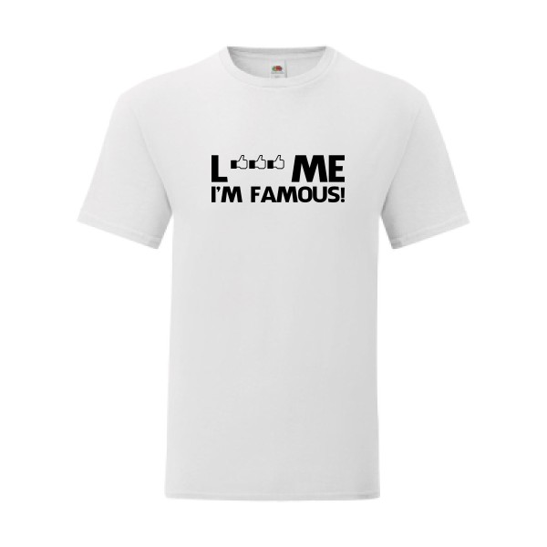 T shirt Homme  - Fruit of the loom (Iconic T 150 gr/m2 - coupe Fit) - Famous