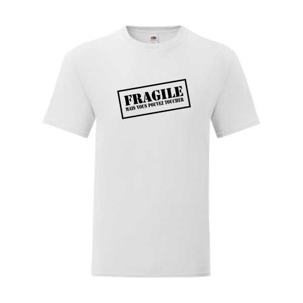 T shirt Homme  - Fruit of the loom (Iconic T 150 gr/m2 - coupe Fit) - Fragile