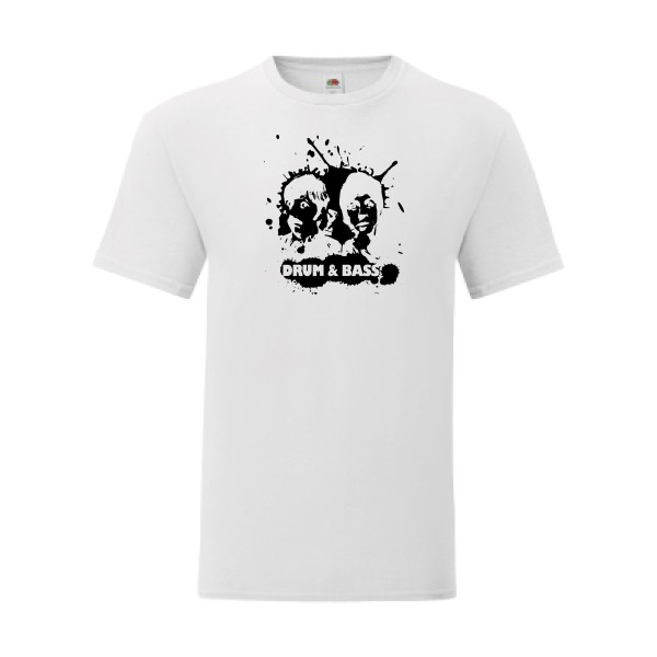 T shirt Homme  - Fruit of the loom (Iconic T 150 gr/m2 - coupe Fit) - DRUM AND BASS