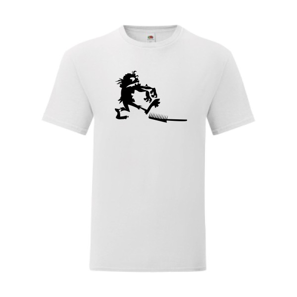 T shirt Homme  - Fruit of the loom (Iconic T 150 gr/m2 - coupe Fit) - Zombie gag