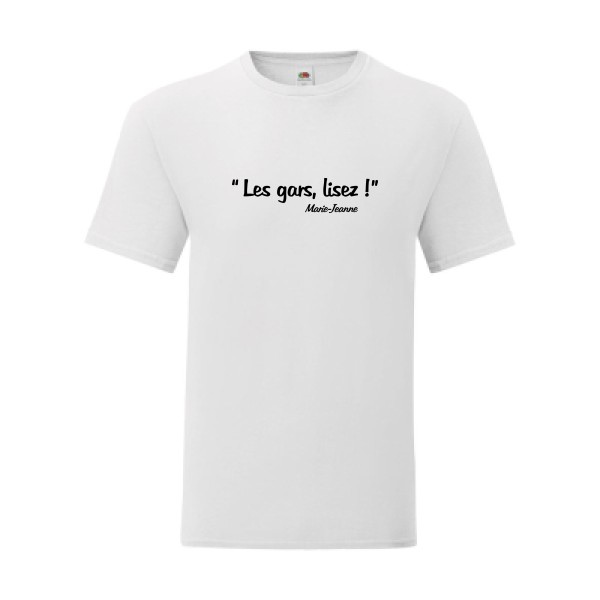 T shirt Homme  - Fruit of the loom (Iconic T 150 gr/m2 - coupe Fit) - Les gars lisez !