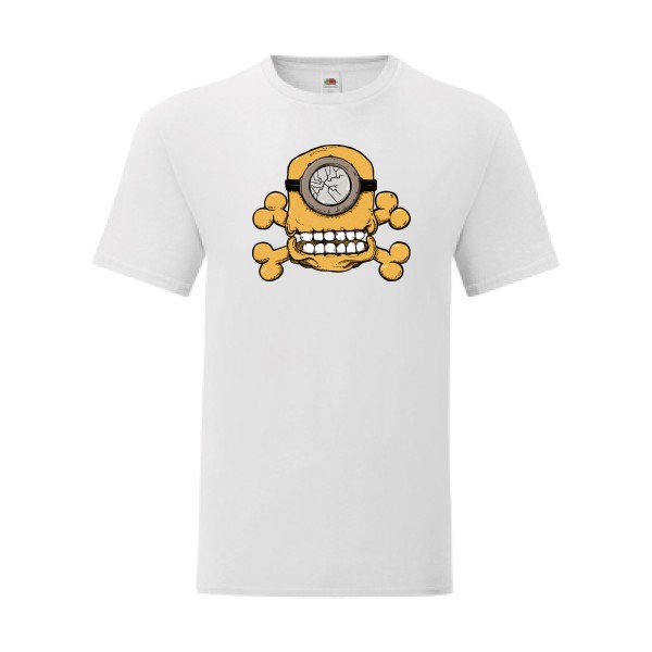 T shirt Homme  - Fruit of the loom (Iconic T 150 gr/m2 - coupe Fit) - Minion Skull