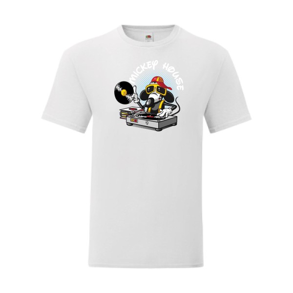 T shirt Homme  - Fruit of the loom (Iconic T 150 gr/m2 - coupe Fit) - Mickey house