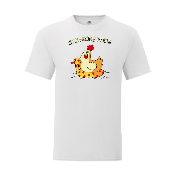 T shirt Homme  - Fruit of the loom (Iconic T 150 gr/m2 - coupe Fit) - swimming poule