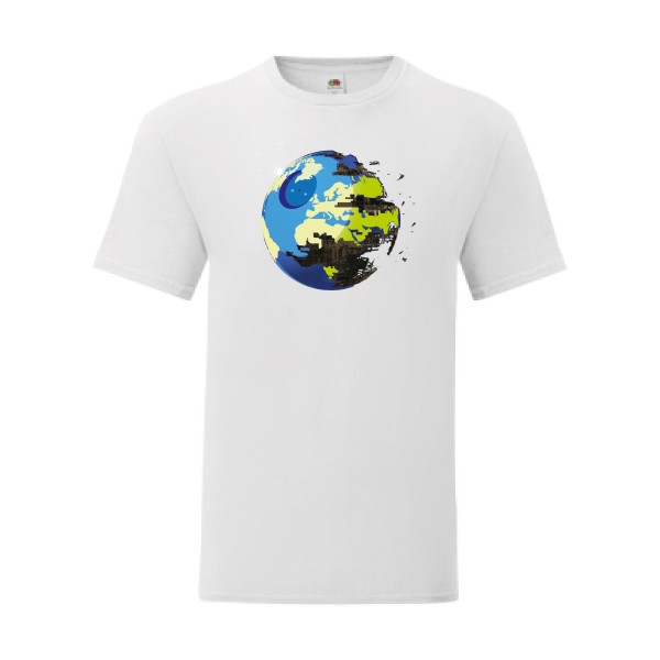 T shirt Homme  - Fruit of the loom (Iconic T 150 gr/m2 - coupe Fit) - EARTH DEATH