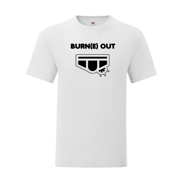 T shirt Homme  - Fruit of the loom (Iconic T 150 gr/m2 - coupe Fit) - Burn(e) Out