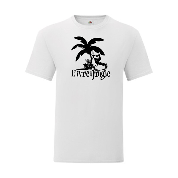 T shirt Homme  - Fruit of the loom (Iconic T 150 gr/m2 - coupe Fit) - L'ivre de la jungle