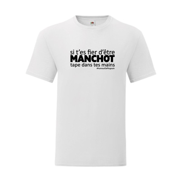 T shirt Homme  - Fruit of the loom (Iconic T 150 gr/m2 - coupe Fit) - Manchot