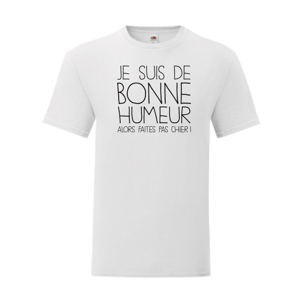 T shirt Homme  - Fruit of the loom (Iconic T 150 gr/m2 - coupe Fit) - BONNE HUMEUR